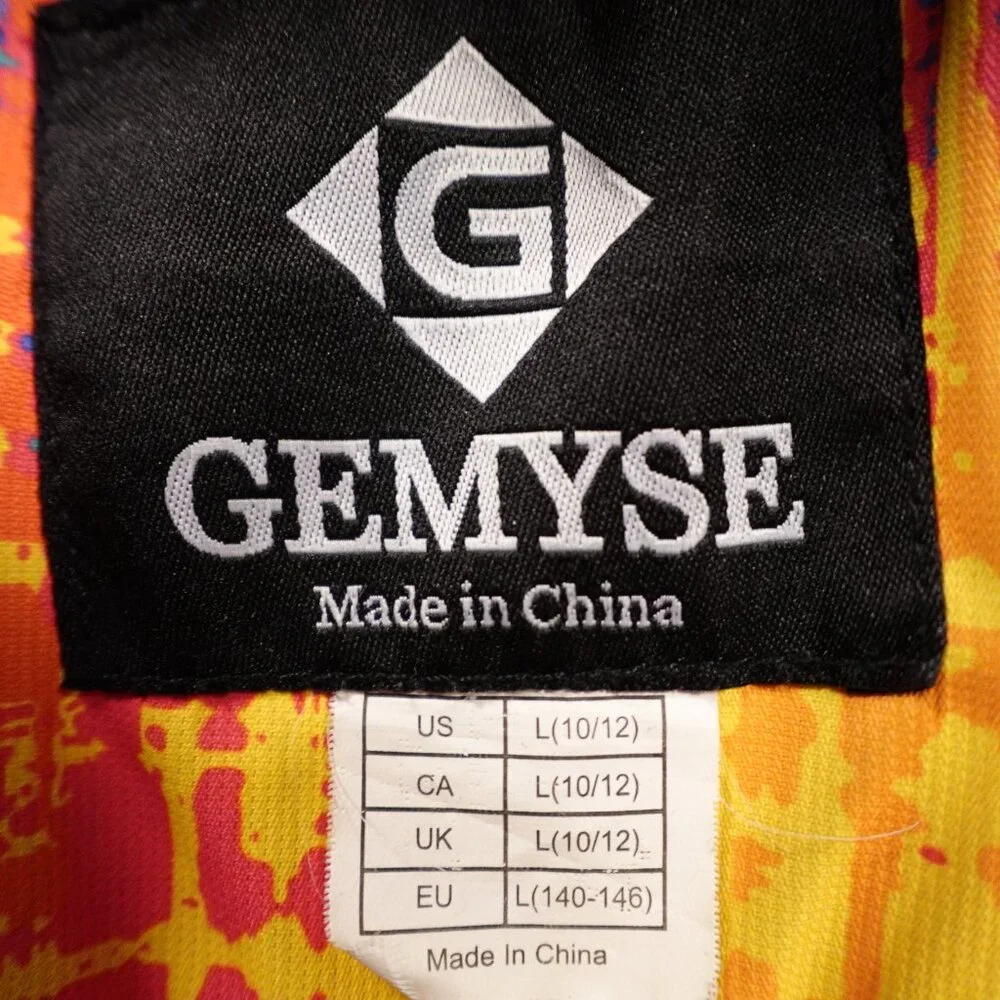 Gemyse Ski Snowboard Jacket Girls' Size Large‎ (10/12) – Bright Multicolor Print